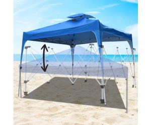 Arcadia Furniture 3M x 3M Outdoor Folding Tent - Navy - Image 3