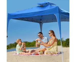 Arcadia Furniture 3M x 3M Outdoor Folding Tent - Navy - Image 5